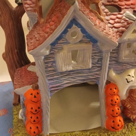 Partylite Ghostly Tealight House Rotating Spinning Ghost - Picture 2 of 5